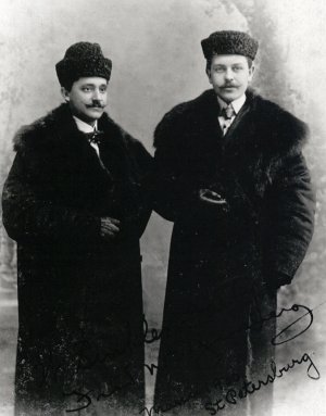 Fred Gaisberg with Sinkler Darby, Copyright: EMI Group Archive Trust