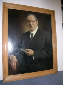 Portrait of Alfred Clark, by Arthur Porn, painted 1944  Copyright courtesy of  EMI  Archive Trust