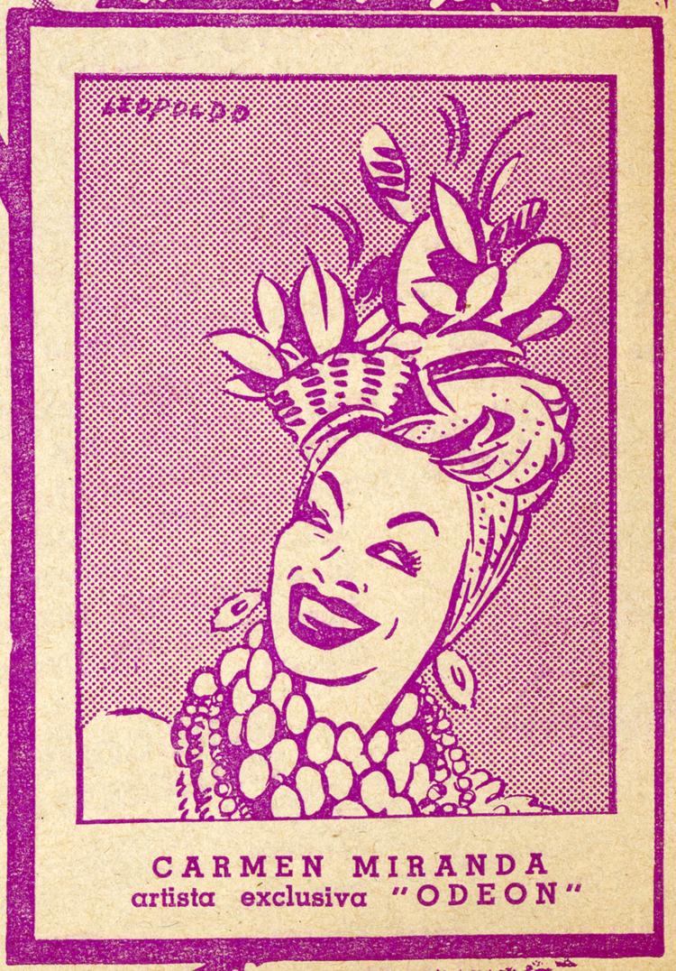 Odeon 1940s South American Catalogue - Carmen Miranda Copyright courtesy of  EMI Group Archive Trust
