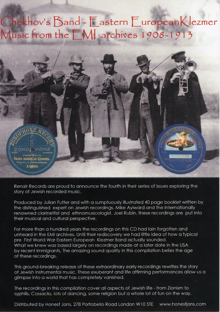  Chekhov’s Band – Eastern European Klezmer Music from the EMI Archives,1908-1913